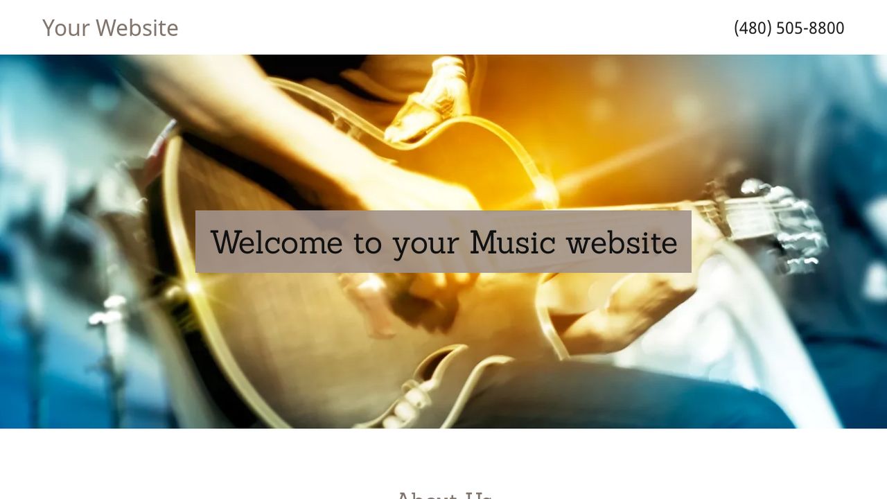 Music Website: Example 14