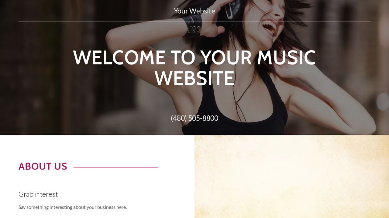 Music Website: Example 5