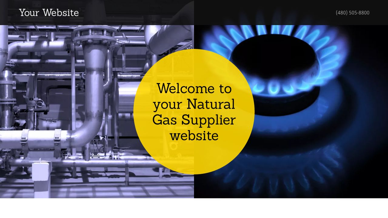 Example 17 Natural Gas Supplier site Template GoDaddy