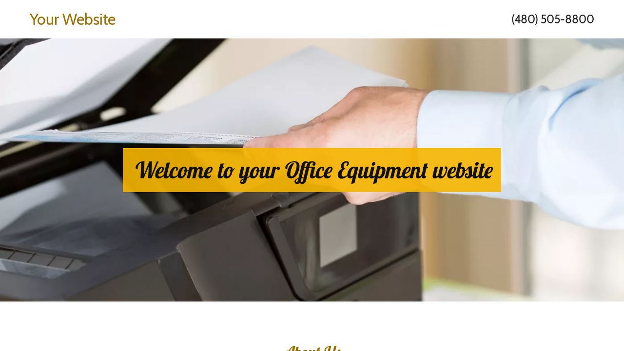 Office Equipment site Templates GoDaddy