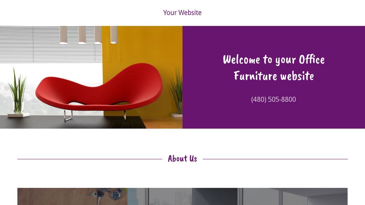 Example 18 Office Furniture site Template GoDaddy