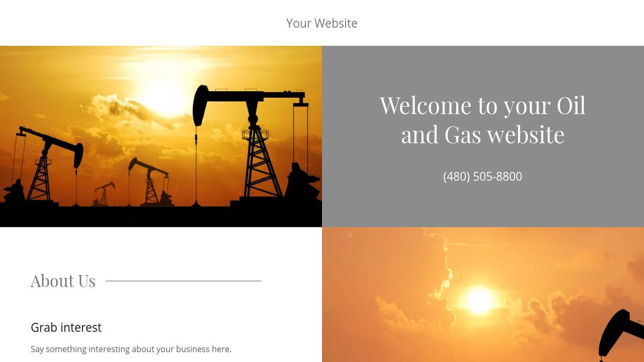 Oil and Gas Website Templates GoDaddy
