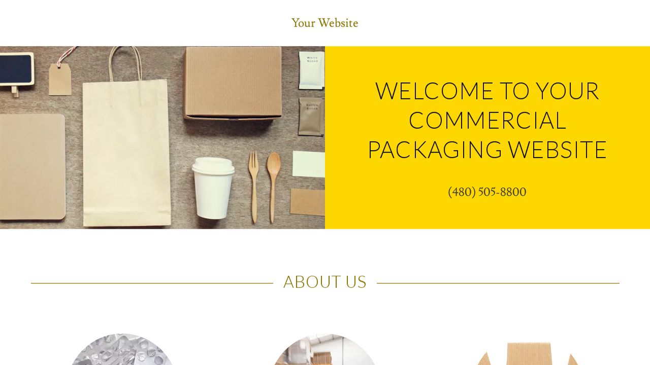 Commercial Packaging site Templates GoDaddy