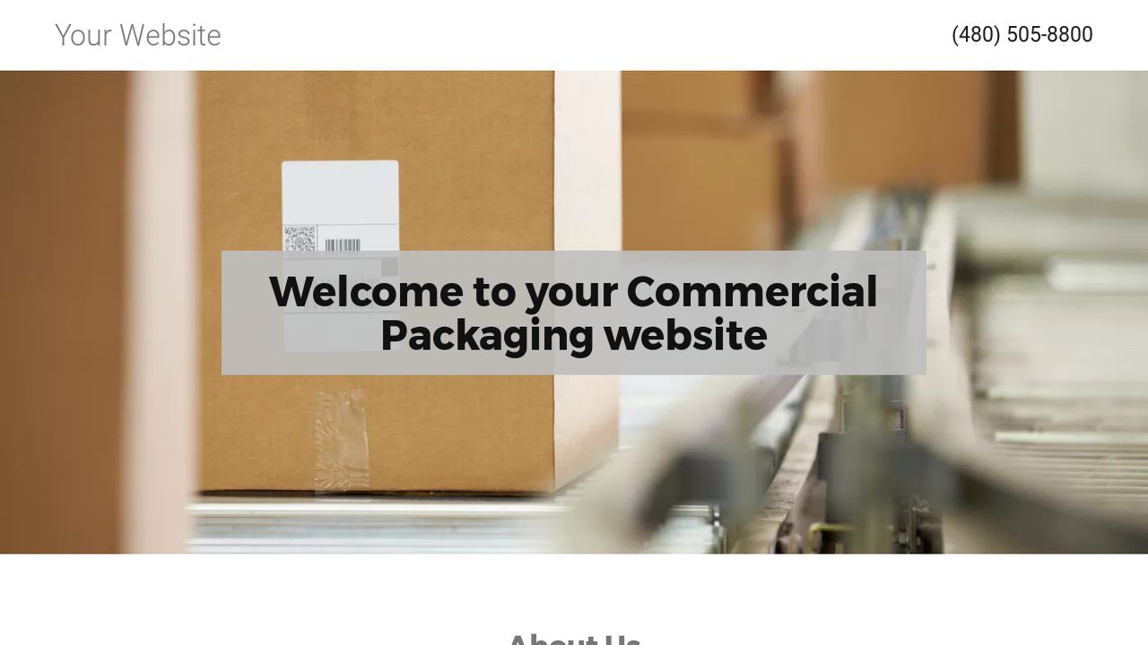 Commercial Packaging site Templates GoDaddy