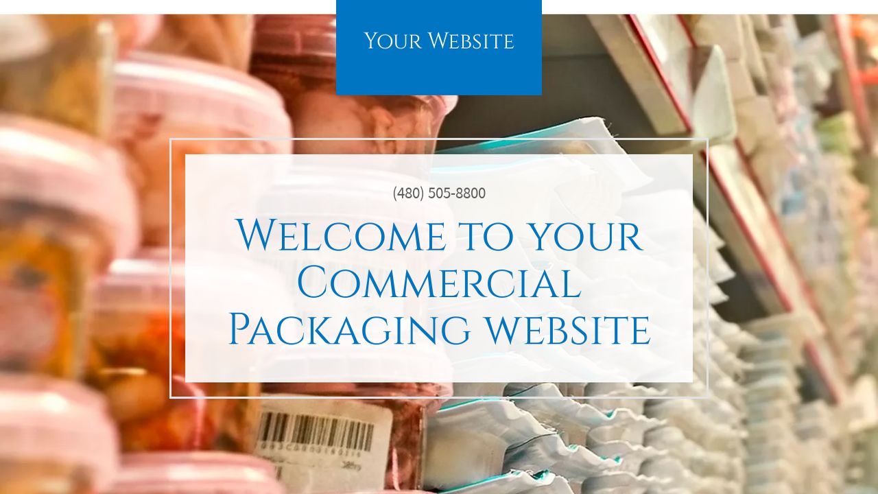 Commercial Packaging site Templates GoDaddy