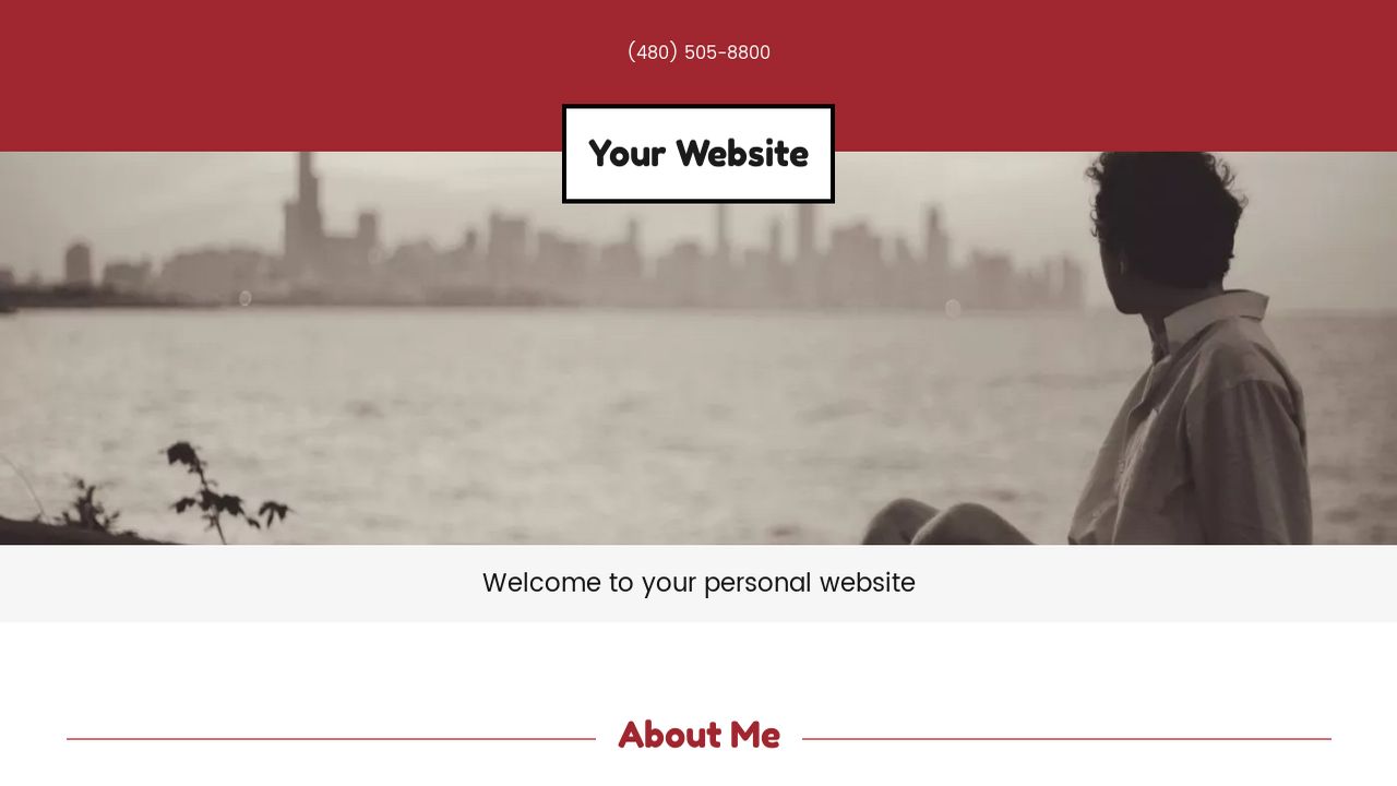 Personal Website Website: Example 6