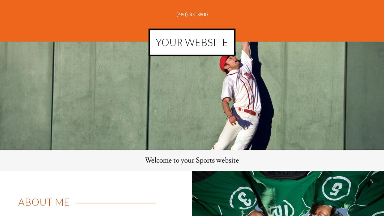 Sports site Templates GoDaddy