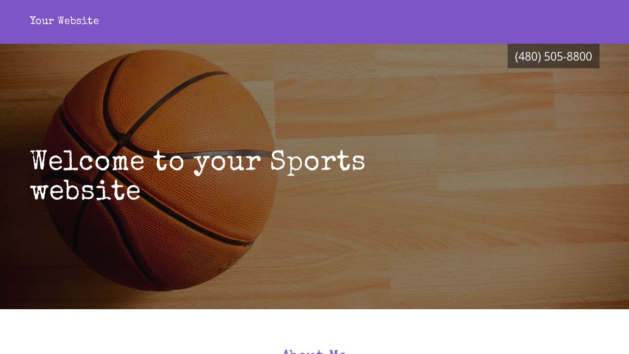 Sports Website: Example 3
