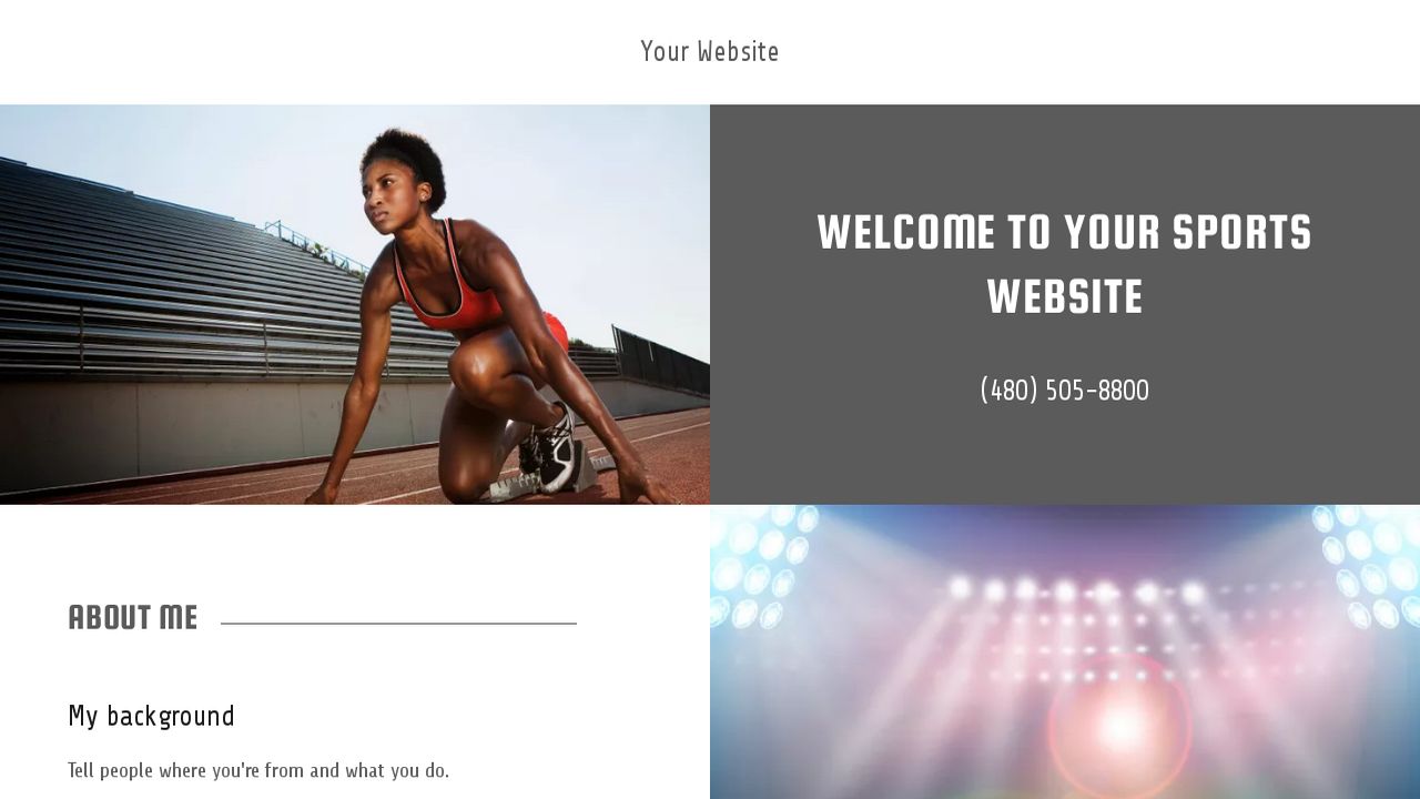 Sports Website: Example 7