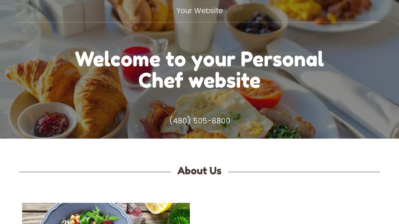 Personal Chef Website Templates GoDaddy