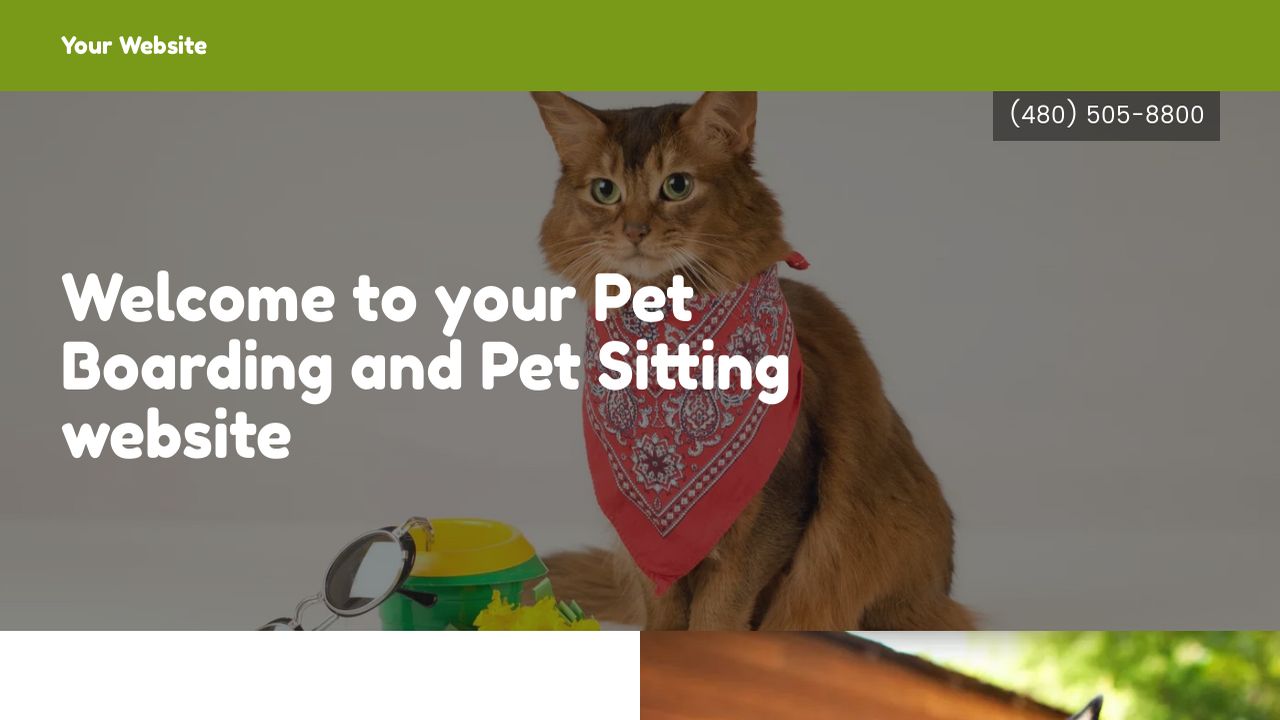 Pet Boarding and Pet Sitting site Templates GoDaddy