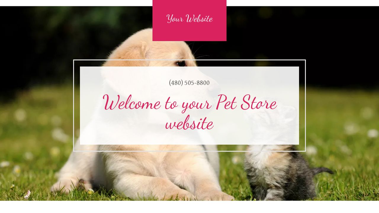 Pet Store Website Templates GoDaddy