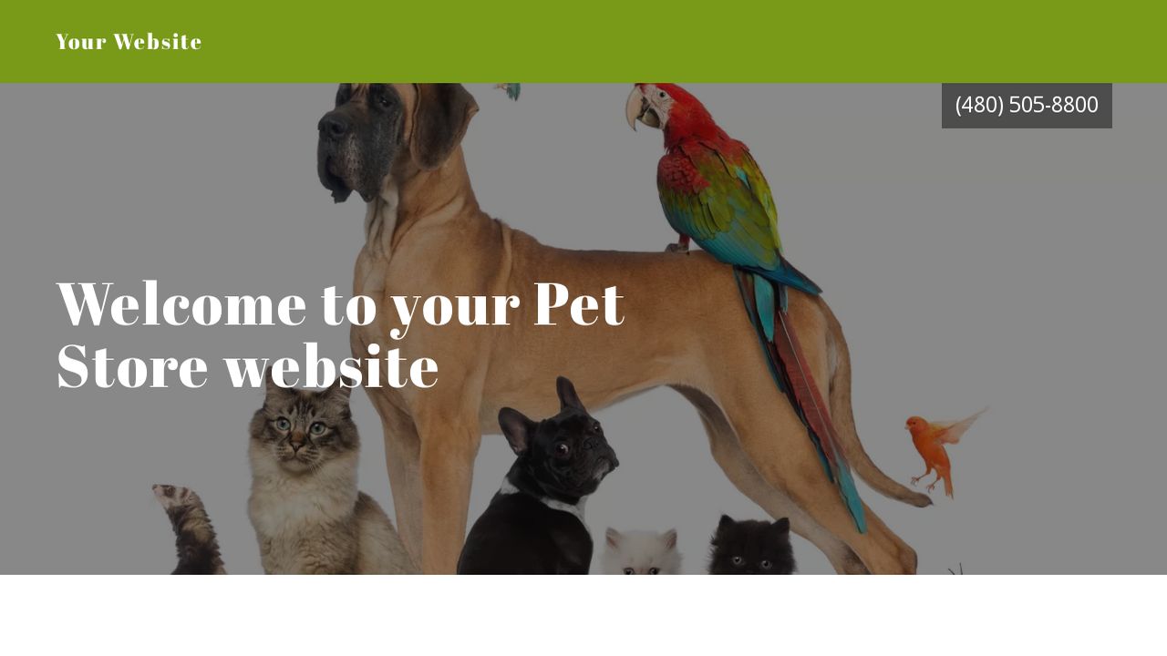 Pet Store Website Templates | GoDaddy