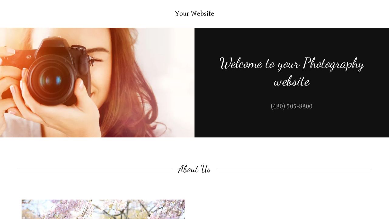 Photography Website: Example 11