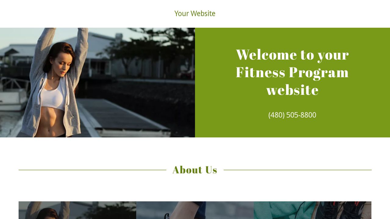 Fitness Program site Templates GoDaddy
