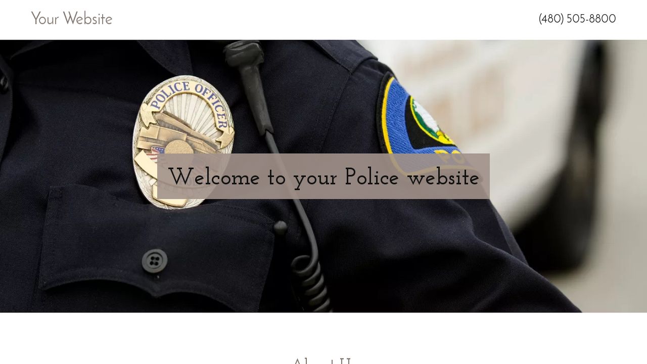 Police Website Templates GoDaddy