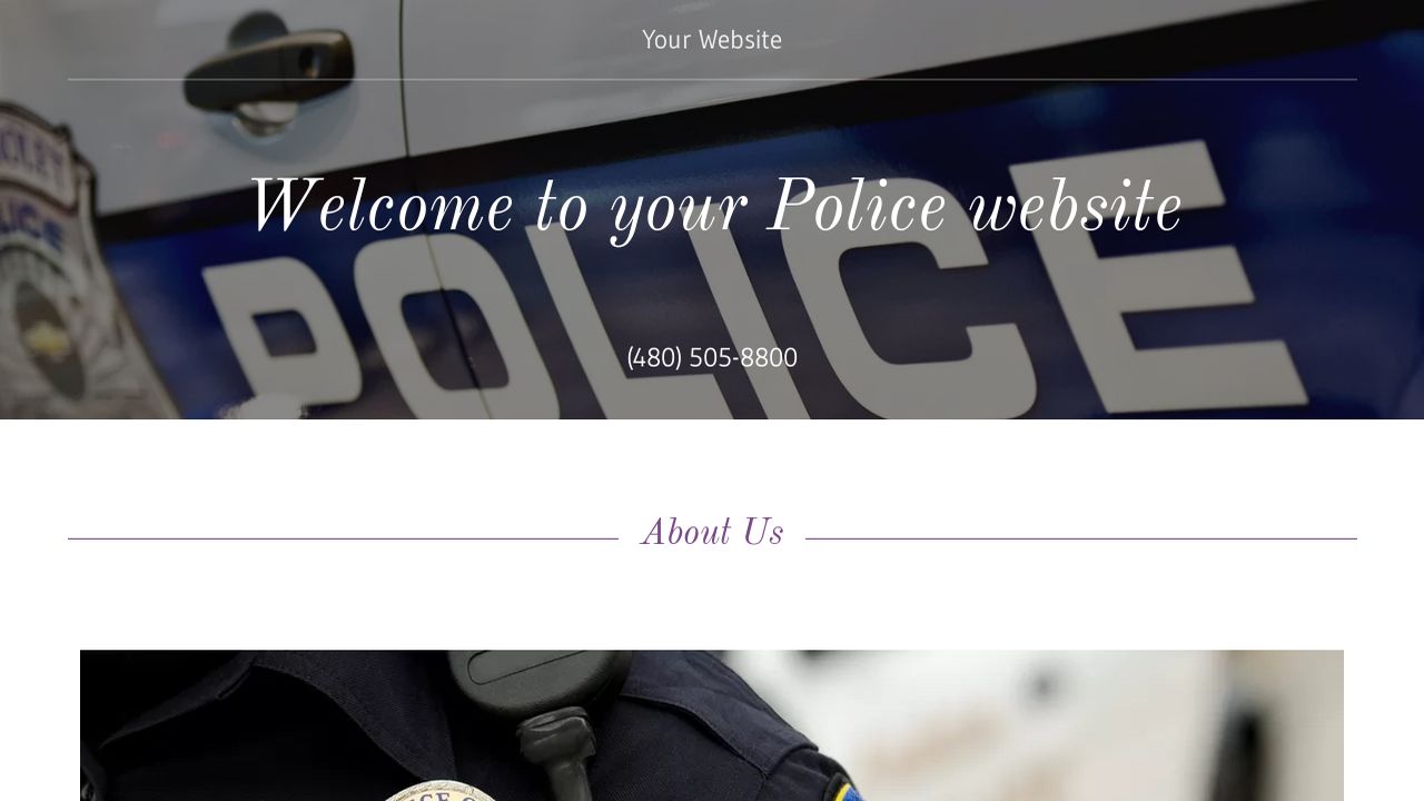 Police Website Templates GoDaddy