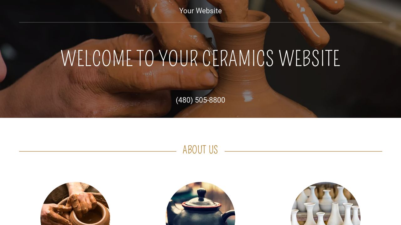 Ceramics site Templates GoDaddy