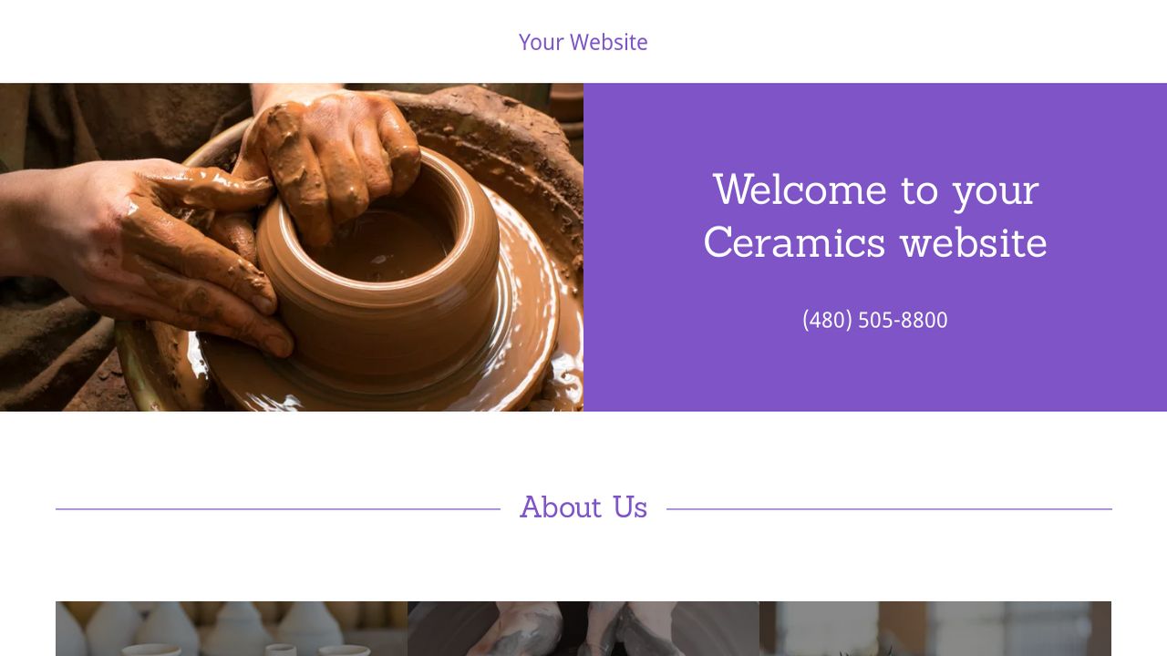 Ceramics site Templates GoDaddy