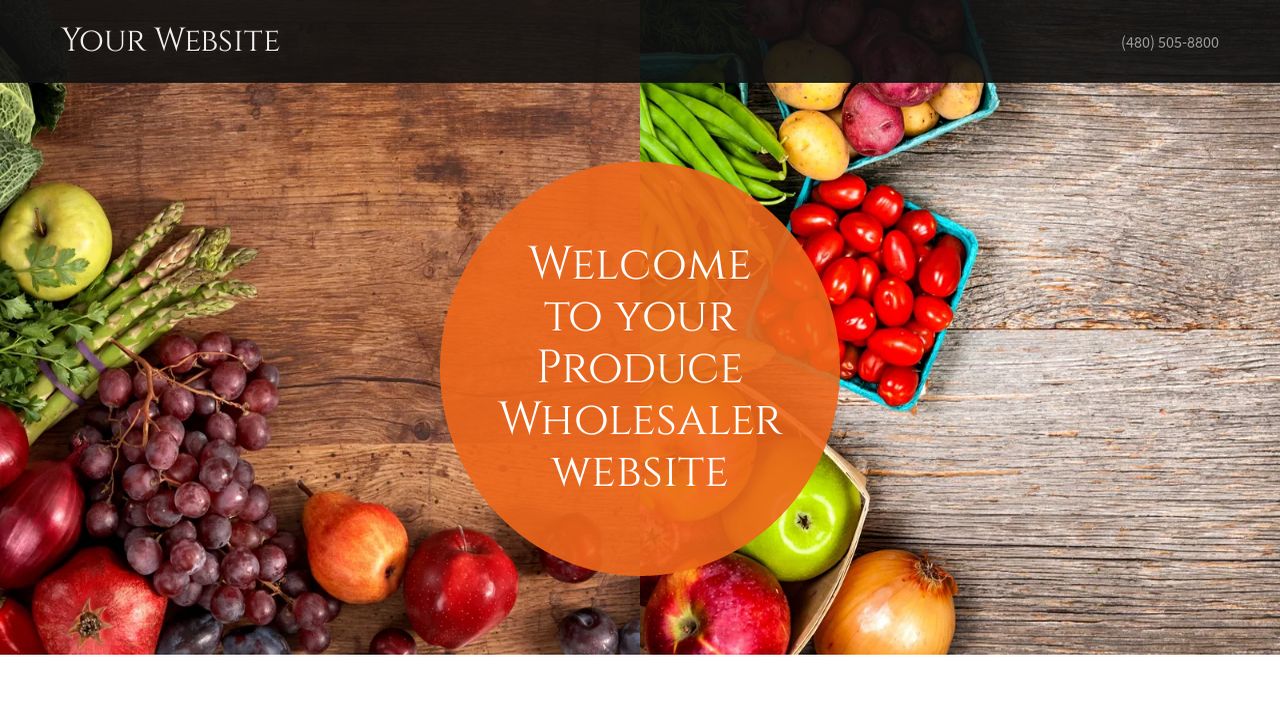 Example 17 Produce Wholesaler Website Template | GoDaddy