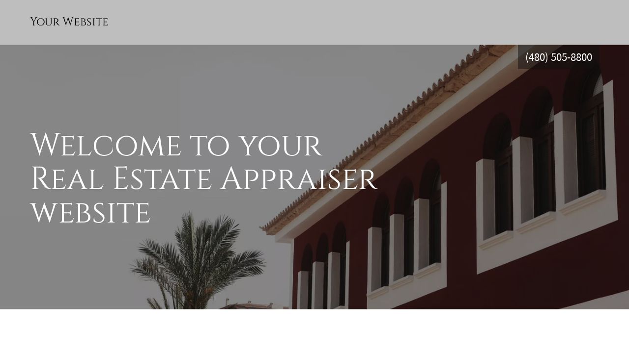 Real Estate Appraiser site Templates GoDaddy
