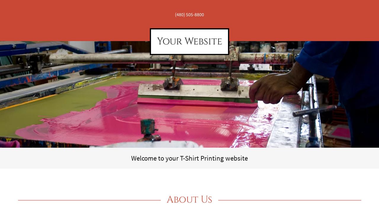 T Shirt Printing Website Templates GoDaddy