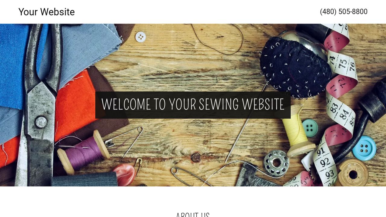 Sewing site Templates GoDaddy