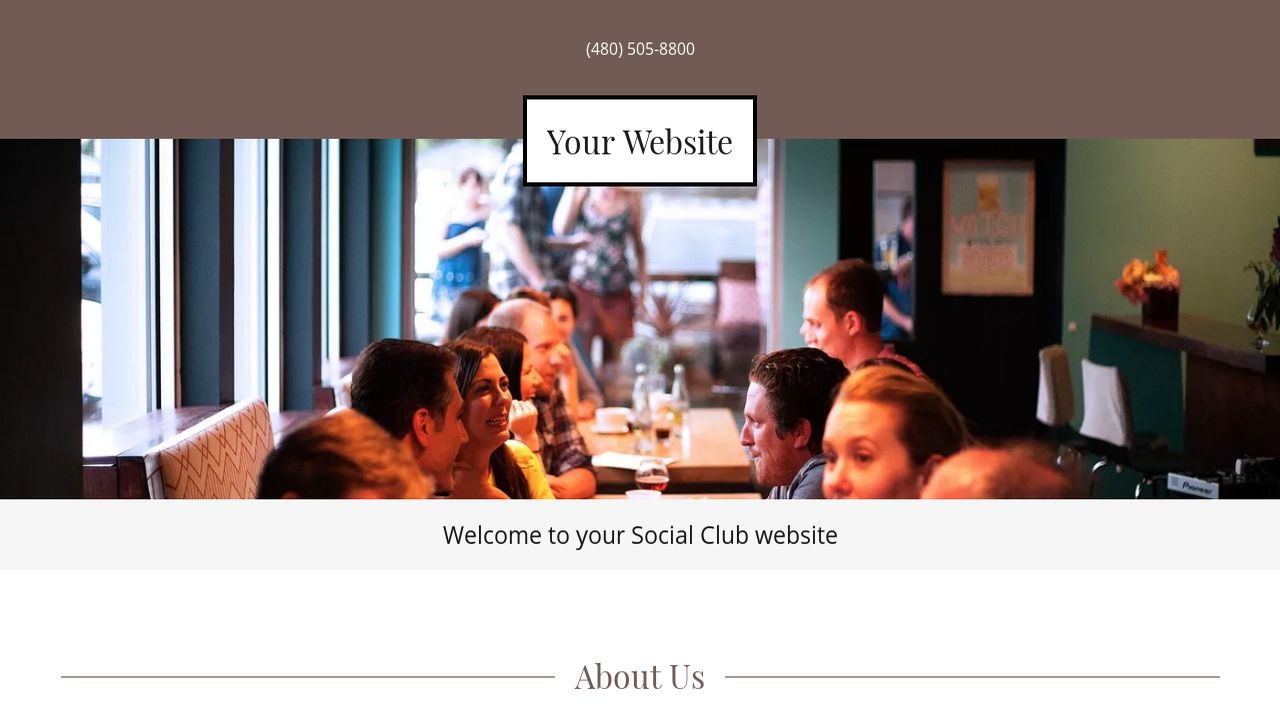 Social Club Website Templates GoDaddy