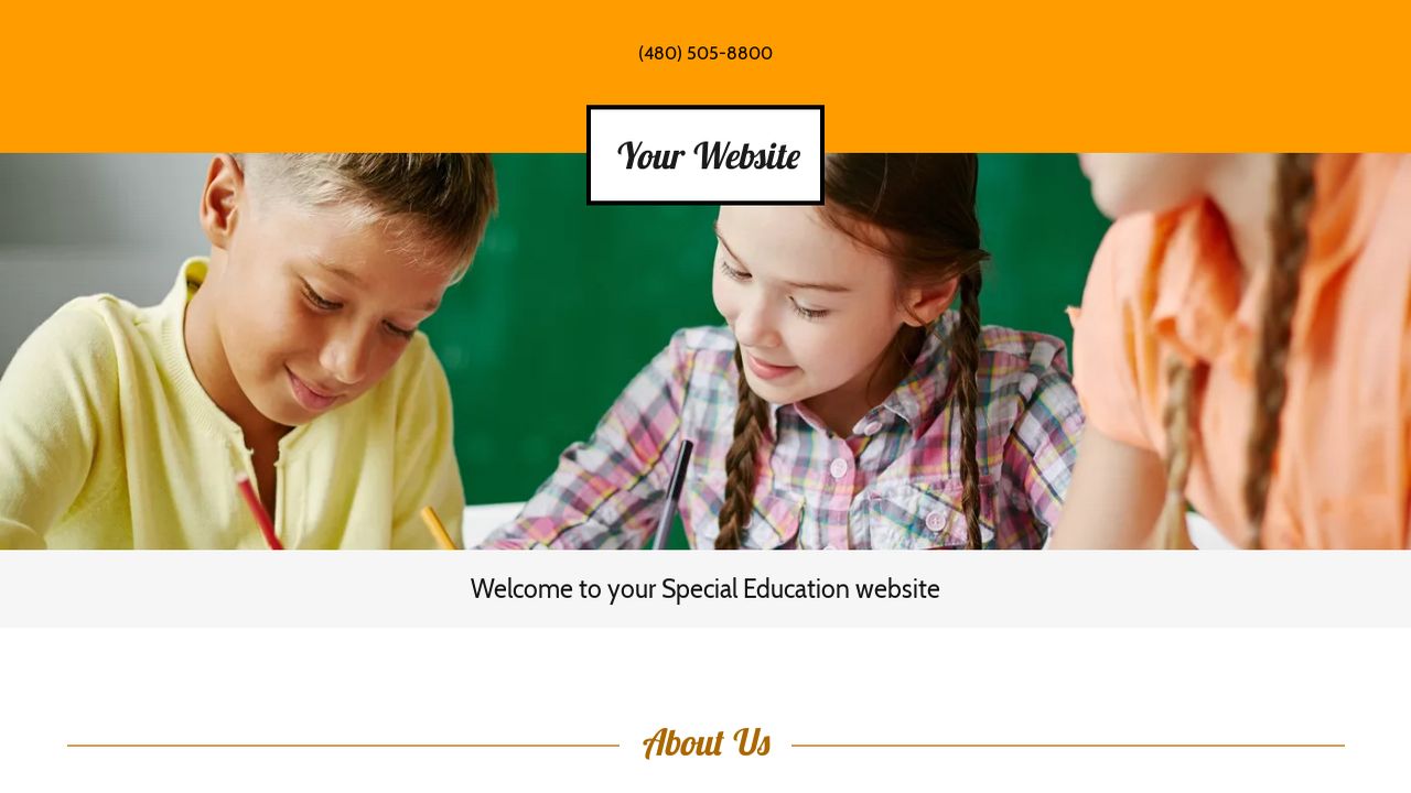 Example 10 Special Education Website Template | GoDaddy - 1280 x 720 jpeg 80kB
