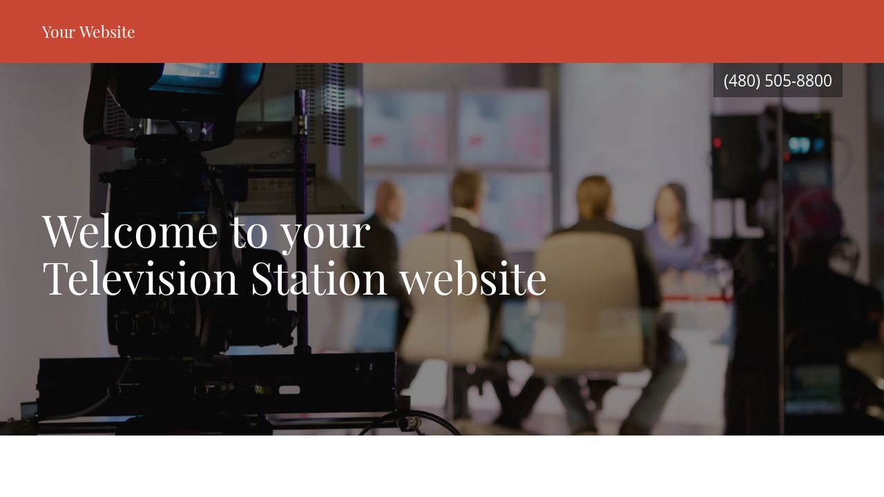 Example 9 Television Station site Template GoDaddy
