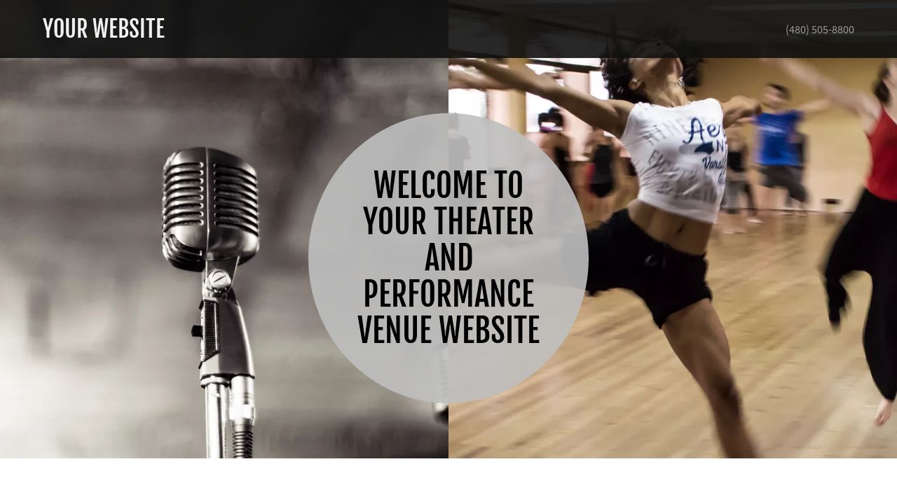 Theater and Performance Venue Website: Example 12