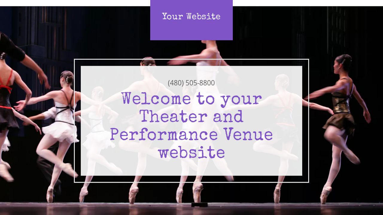 Theater and Performance Venue Website: Example 14