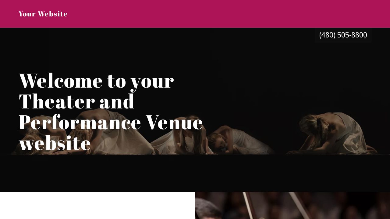 Theater and Performance Venue Website: Example 16