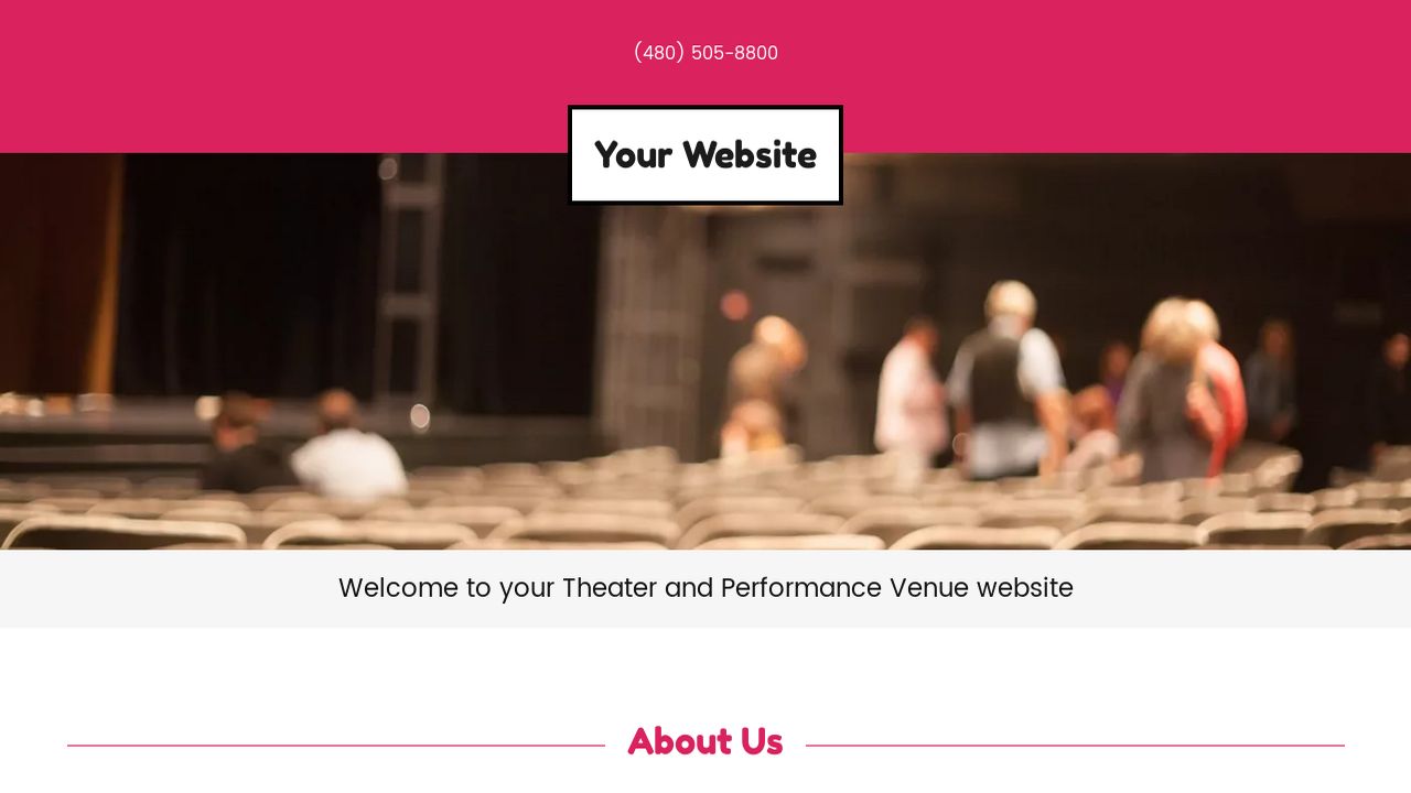 Theater and Performance Venue Website: Example 4