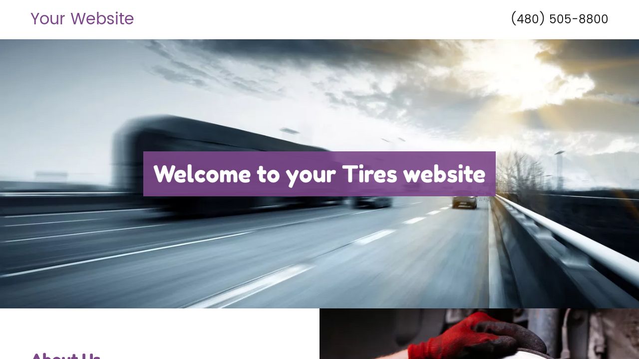 Tires site Templates GoDaddy