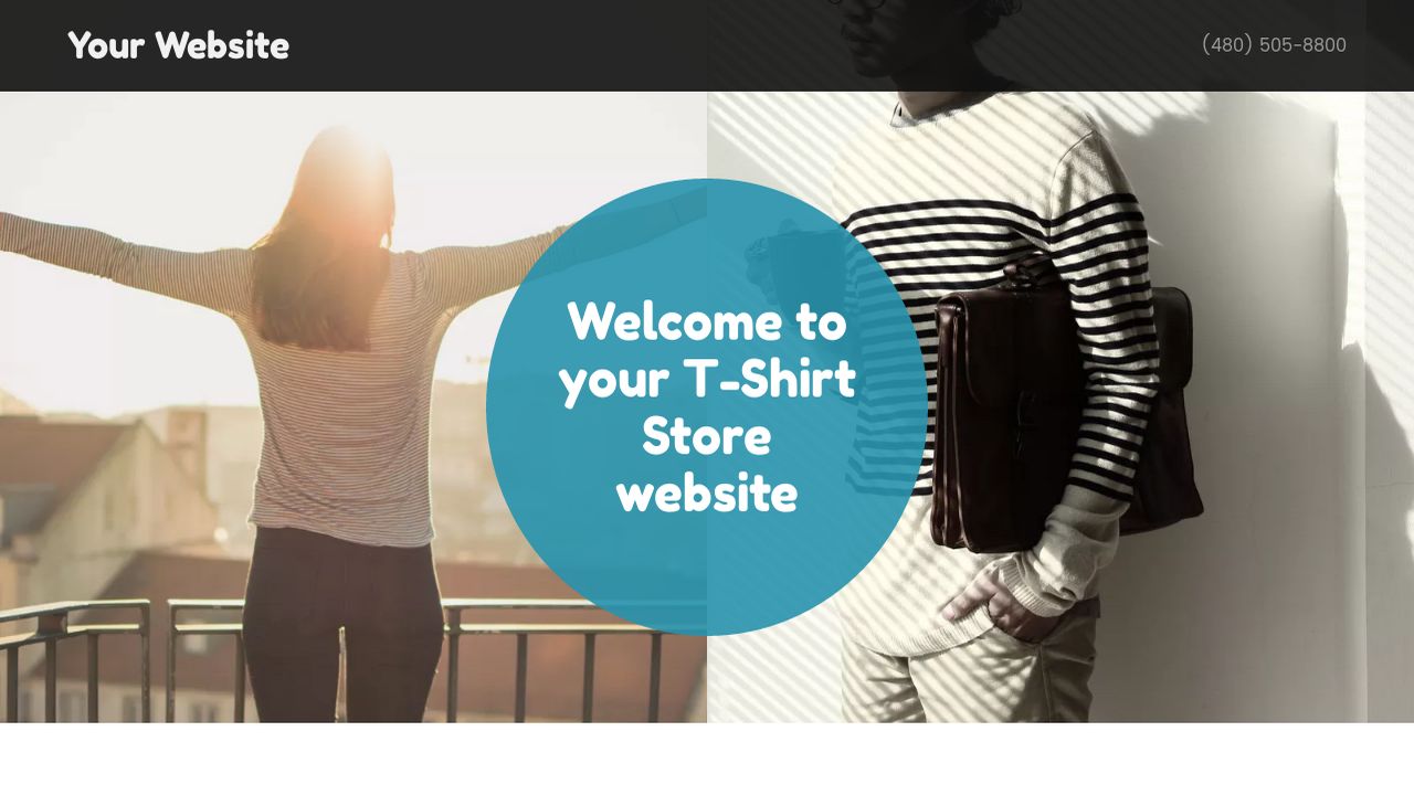 TShirt Store Website Templates GoDaddy