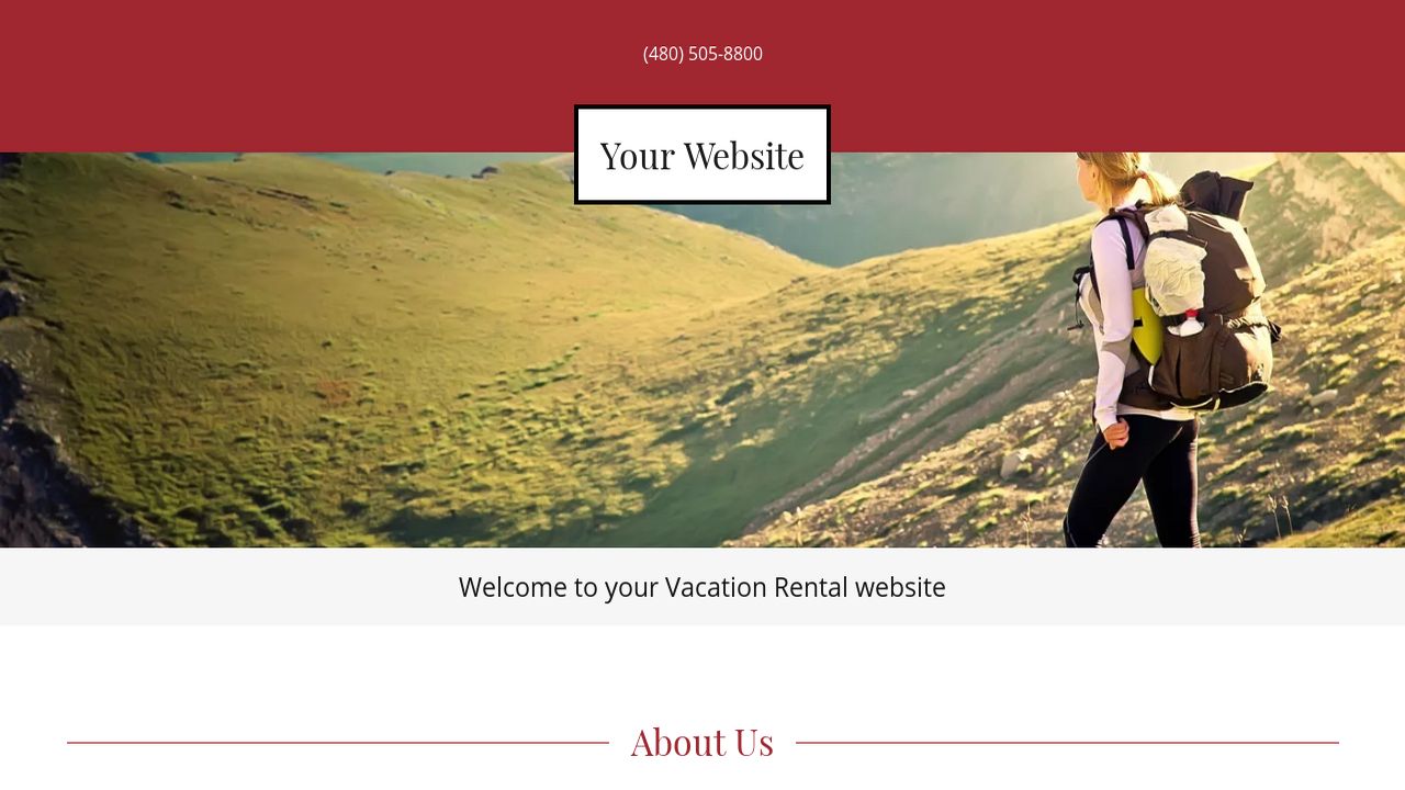 Vacation Rental Webpage Template