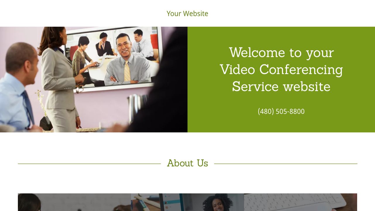 Video Conferencing Service site Templates GoDaddy