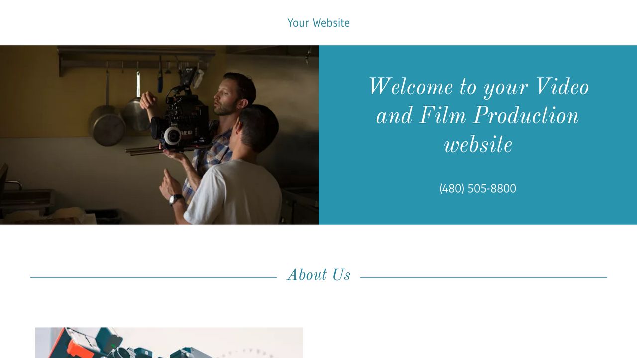 Video and Film Production site Templates GoDaddy