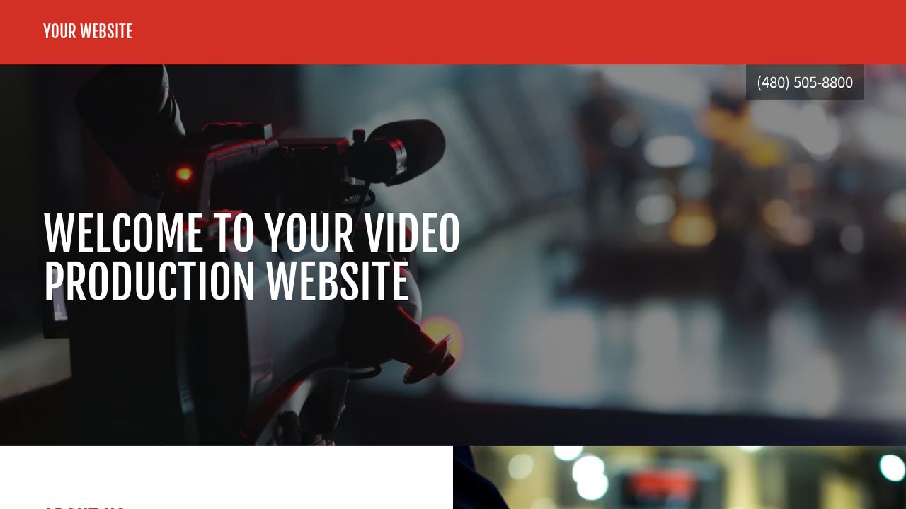 Video Production Website Template Contoh Gambar Template