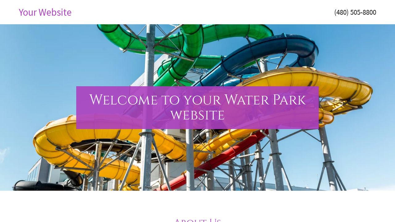 water-park-website-templates-godaddy