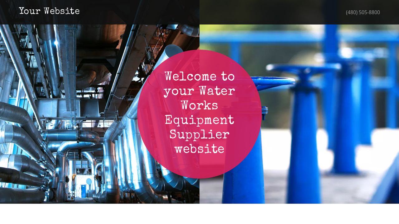 Water Works Equipment Supplier site Templates GoDaddy
