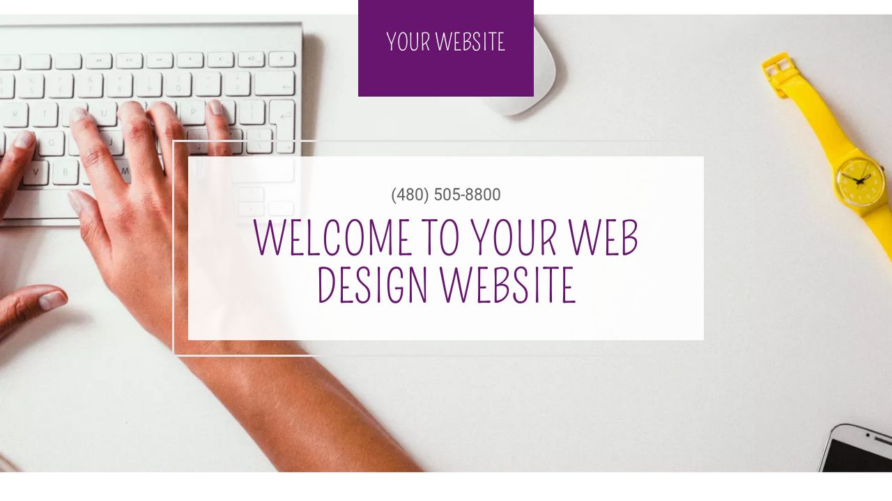 Website Design Example Page