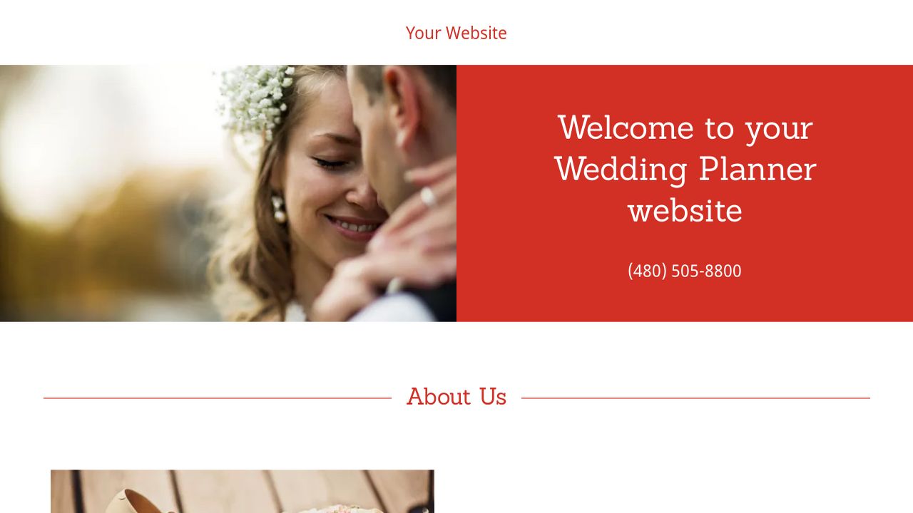 Wedding Planner Website Templates GoDaddy