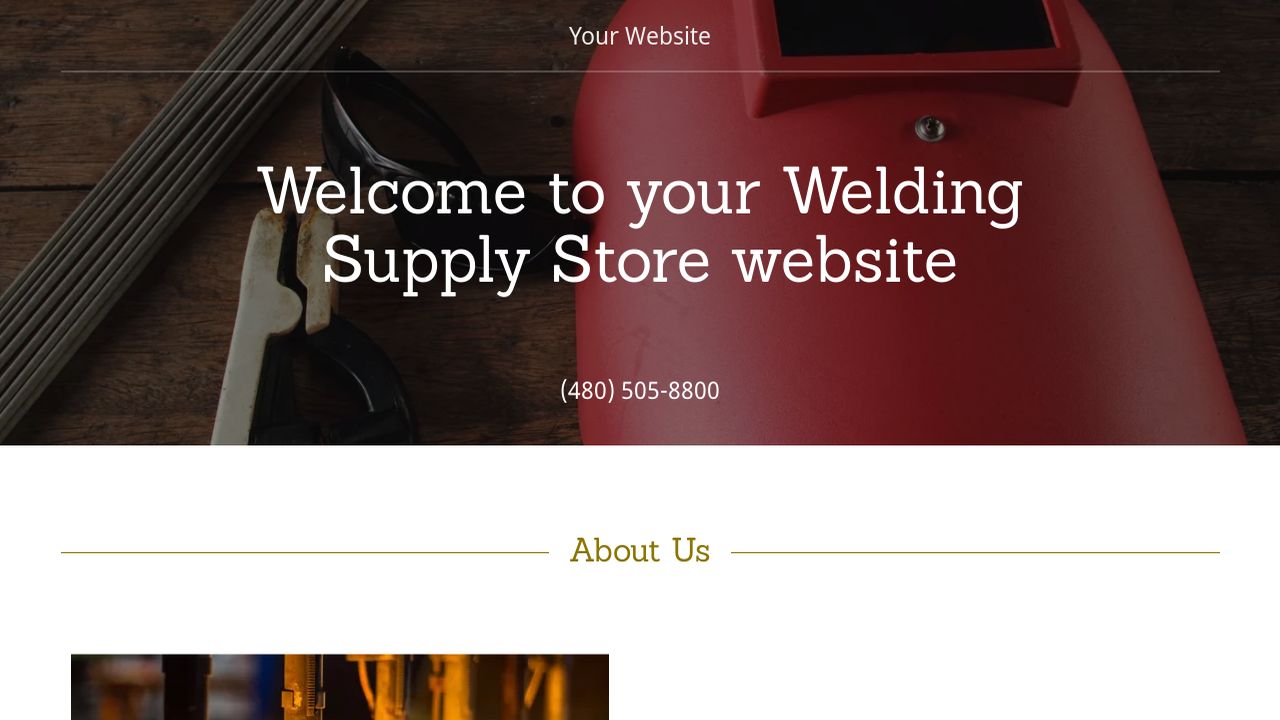 Example 13 Welding Supply Store Website Template | GoDaddy - 1280 x 720 jpeg 81kB