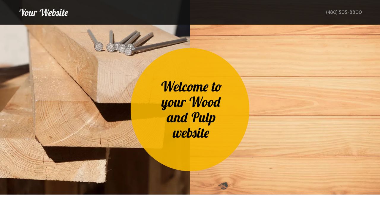 Example 2 Wood and Pulp Website Template GoDaddy